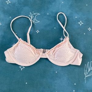 Cream Lace Trim Swimsuit Top